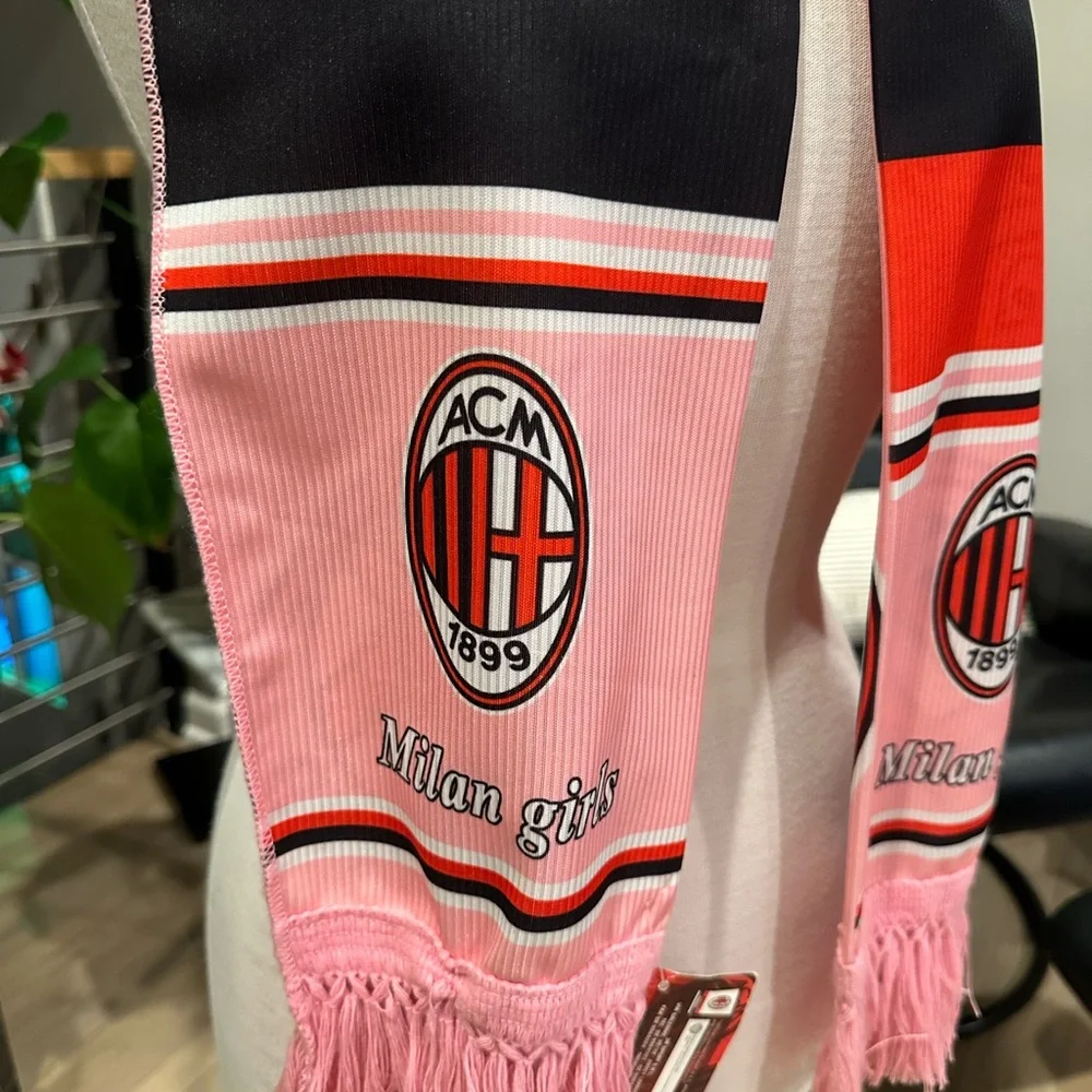 AC Milan Girls Soccer Scarf - New with Tags